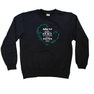 proverbs423 navy sweater white with green frontjpg